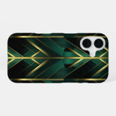 Groene Deco iPhone 16 Hoesje (Achterkant horizontaal)