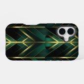 Groene Deco iPhone 16 Hoesje (Achterkant horizontaal)