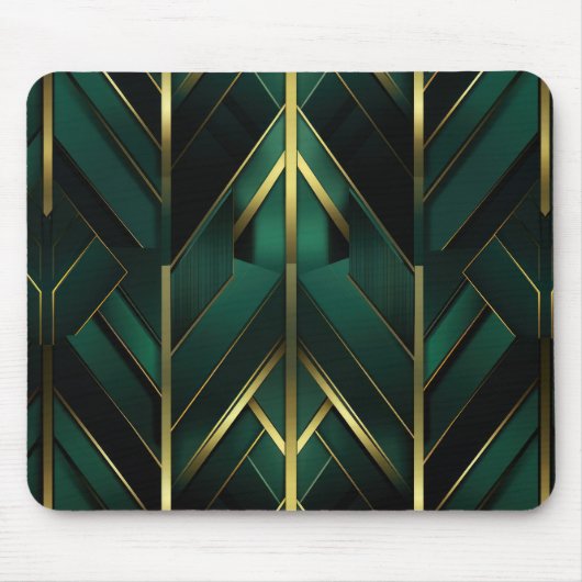 Groene Deco Muismat (Voorkant)