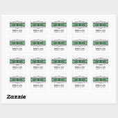 Groene Deco Vlaadt sparen de Stickers van de Datum (Vel)