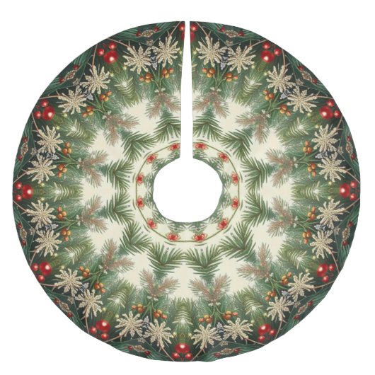 Groene decoratieve boomkleed kerstboom rok (Voorkant)