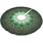 Groene decoratieve boomkleed kerstboom rok (Gekanteld)
