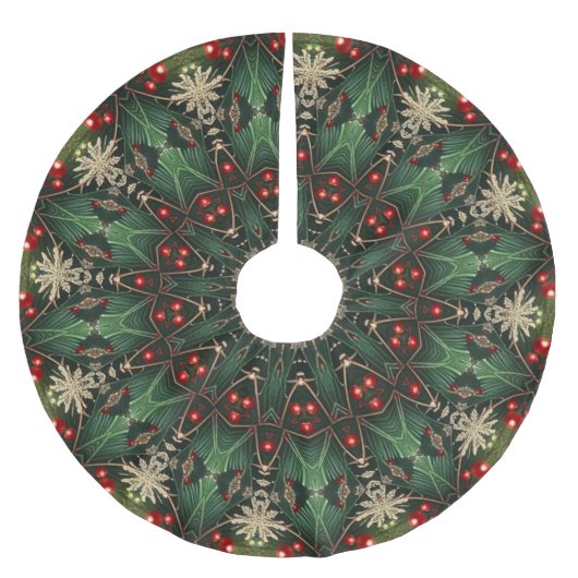 Groene decoratieve boomkleed kerstboom rok (Voorkant)