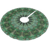 Groene decoratieve boomrok kerstboom rok (Gekanteld)