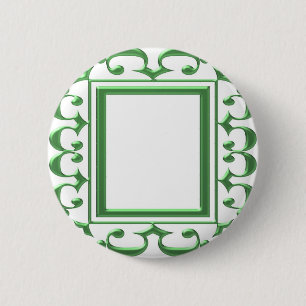 Groene decoratieve grens : Denk aan multi-use Ronde Button 5,7 Cm