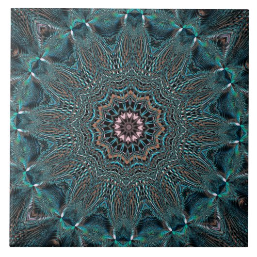 Groene decoratieve keramische Tegel Tegeltje (Voorkant)