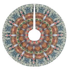 Groene decoratieve kerstboomrok kerstboom rok