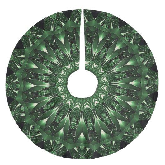 Groene decoratieve kerstboomzoom kerstboom rok (Voorkant)