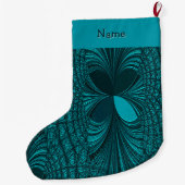 Groene decoratieve kerstkous grote kerstsok (Achterkant)