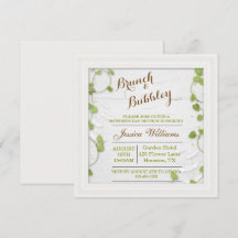 Groene decoratieve Moederdag brunch & bubbels