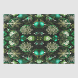 Groene decoratieve Ornamenten Holiday Tissue Paper Tissuepapier