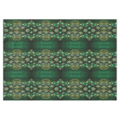 Groene Decoratieve Ornamenten Vakantie Tafelkleed (Voorkant (Horizontaal))