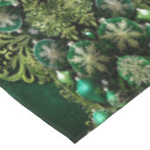 Groene Decoratieve Ornamenten Vakantie Tafelkleed (Gekanteld)