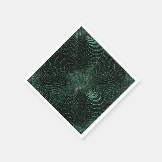 Groene decoratieve servetten (Hoek)