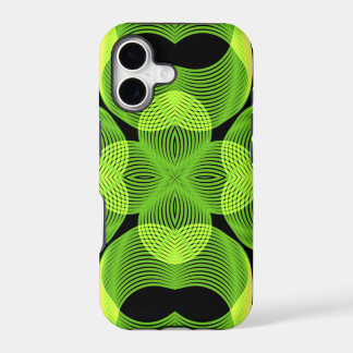Groene decoratieve spiraalvormige Spirograph geome