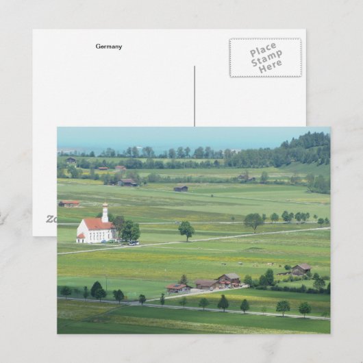 Groene deegwaren van Duitsland Briefkaart (Voorkant / Achterkant)