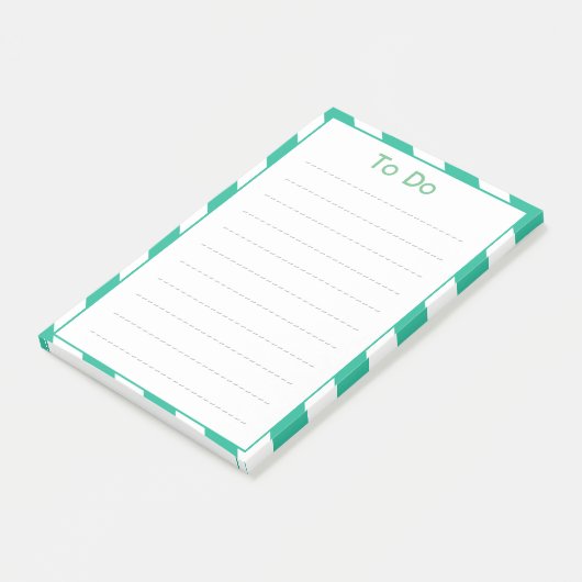 Groene deklettenstrepen om lijst te doen post-it® notes (Schuin)