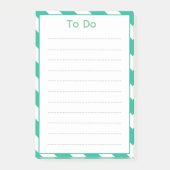 Groene deklettenstrepen om lijst te doen post-it® notes (Voorkant)