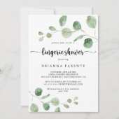 Groene Delight Eucalyptus Bruidslingerie Shower Kaart (Voorkant)