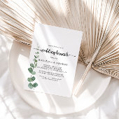 Groene Delight Eucalyptus Bruiloft Brunch  Kaart