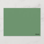 Groene Delight Eucalyptus Eenvoudige Bucket List K Briefkaart (Achterkant)
