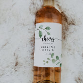 Groene Delight Eucalyptus juicht bruiloft Wijn Etiket