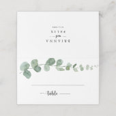 Groene Delight Eucalyptus Trouwplaats Kaart Plaatskaartje (Buitenkant ongevouwen)