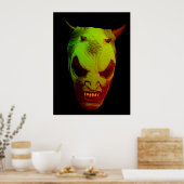 Groene demon poster (Keuken)