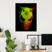 Groene demon poster (Thuiskantoor)