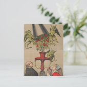 Groene demonen verwijderen Hoesje uit boeket van R Briefkaart (Staand voorkant)