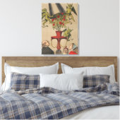 Groene demonen verwijderen Hoesje uit boeket van R Canvas Afdruk (Insitu (Slaapkamer))