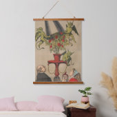 Groene demonen verwijderen Hoesje uit boeket van R Hangend Wandkleed (Slaapkamer)