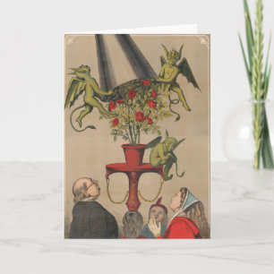 Groene demonen verwijderen Hoesje uit boeket van R Kaart