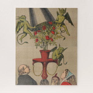 Groene demonen verwijderen Hoesje uit boeket van R Legpuzzel