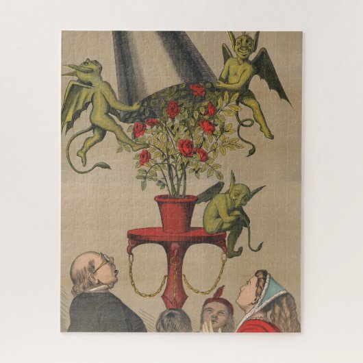 Groene demonen verwijderen Hoesje uit boeket van R Legpuzzel (Verticaal)