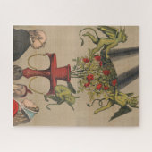 Groene demonen verwijderen Hoesje uit boeket van R Legpuzzel (Horizontaal)