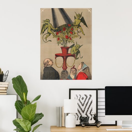 Groene demonen verwijderen Hoesje uit boeket van R Poster (Thuiskantoor)