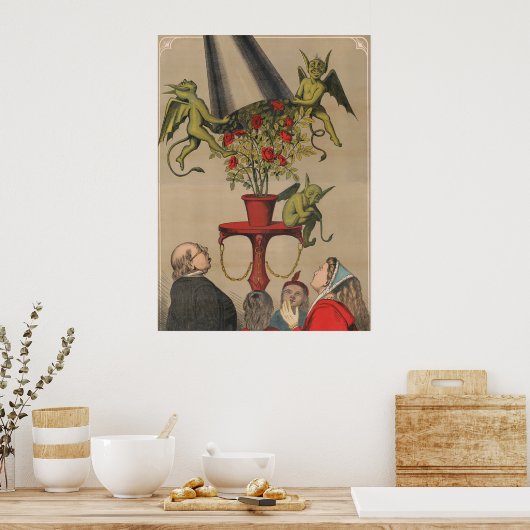 Groene demonen verwijderen Hoesje uit boeket van R Poster (Keuken)