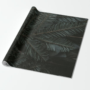 Groene denboombladeren cadeaupapier