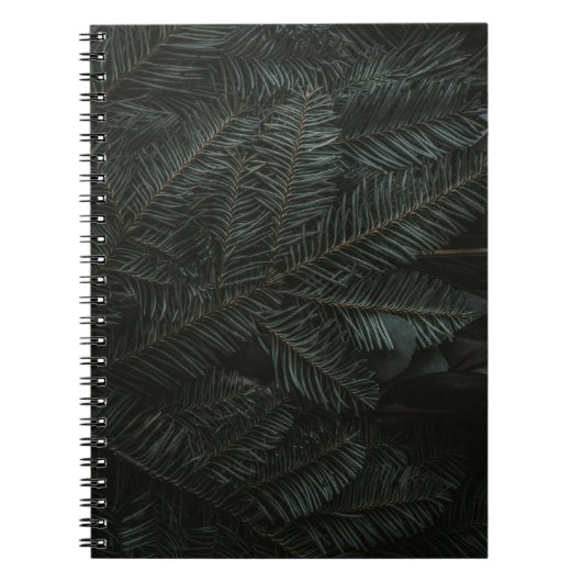 Groene denboombladeren notitieboek (Voorkant)