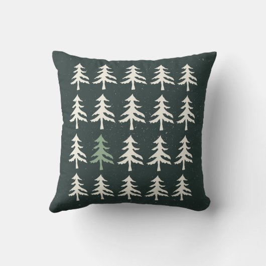 groene-denboomkussen kussen (Achterkant)