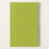 Groene Denim Monogram INITIALEN Grijs Mannelijk Co Notitieboek (Achterkant)