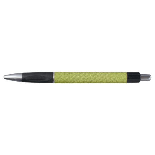 Groene Denim Monogram Initialen Grijs Modern Cool Pen (Voorkant)