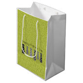 Groene denim Stropdassen Happy Fathers Day DAD Medium Cadeauzakje (Voorkant Gekanteld)