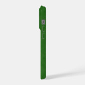 Groene denim textuur, iPhone hoesje (Linkerkant)