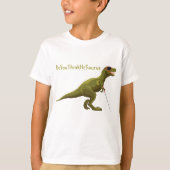 Groene DenkJeHijSaurus Dinosaurus T-shirt (Voorkant)