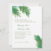 Groene dennen Bossen Waterverf | Bruiloft Kaart (Voorkant)