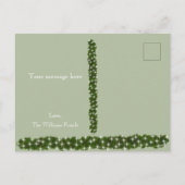 Groene dennen Twinkle Lights Foto gepersonaliseerd Feestdagenkaart (Achterkant)