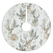 Groene dennenappels herten Kerstmis Kerstboom Rok (Voorkant)