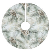 Groene dennenappels Kerstmis Kerstboom Rok (Voorkant)